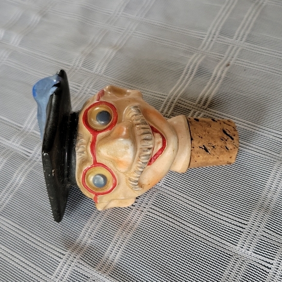 Vintage Professor Bottle Stopper Pourer - Picture 1 of 5